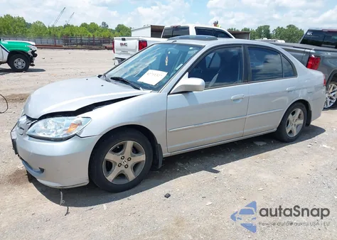 2004 Honda Civic Ex из США, поврежденный, VIN JHMES26774S001669